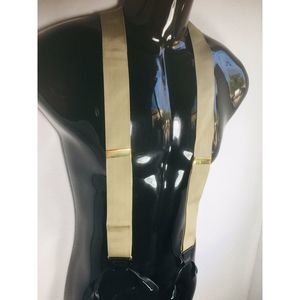 Trafalgar Solid Tan Grosgrain Suspenders Braces